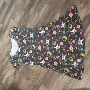 Unicorn dress Sz XL 10/12